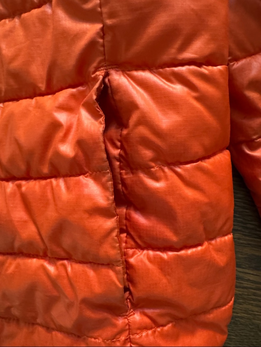 Primary Bright Orange Hooded Puffer Jacket for Kids - Picture 3 of 4